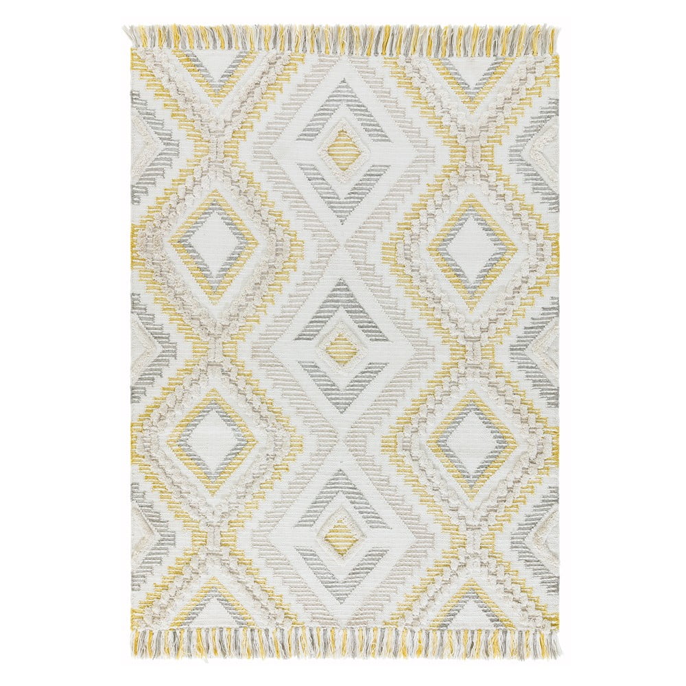 Žltý koberec Asiatic Carpets Carlton 120 x 170 cm