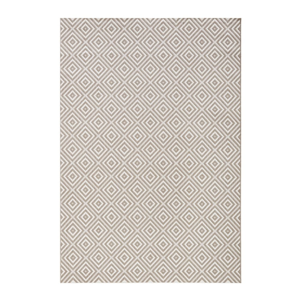 Sivý vonkajší koberec NORTHRUGS Karo 160 × 230 cm