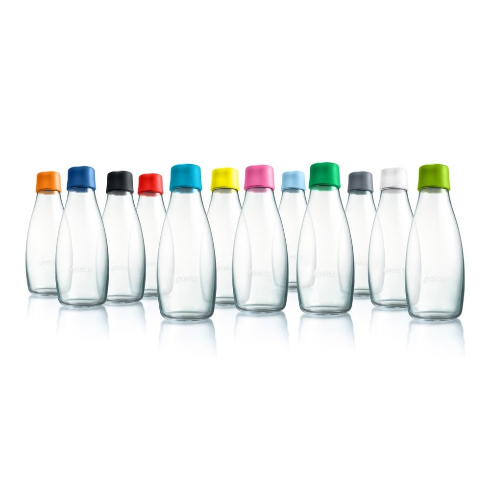 Svetlomodrá sklenená fľaša ReTap s doživotnou zárukou 800 ml