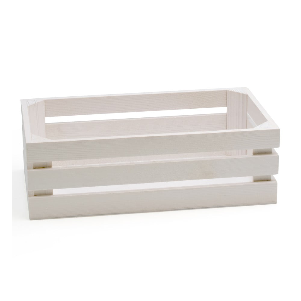 Biela škatuľa z jedľového dreva Bisetti Fir 32 × 17 cm