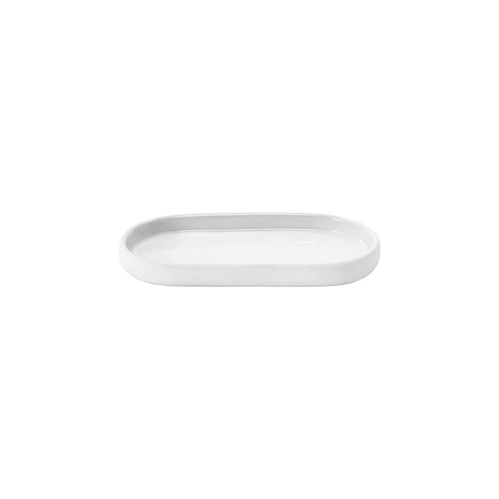 Biela keramická nádoba na mydlo Blomus 19 x 10 cm