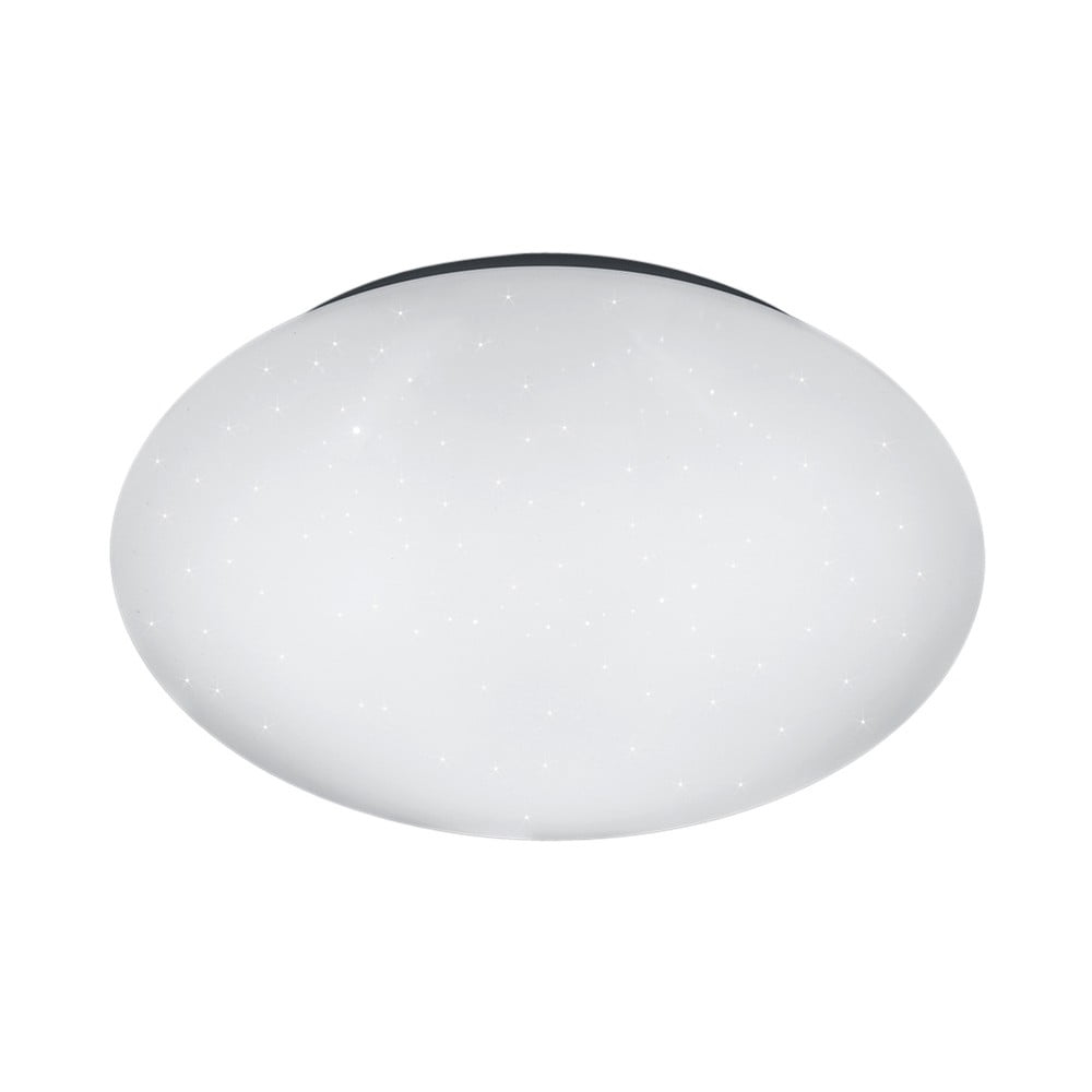 Biele guľaté stropné LED svietidlo Trio Putz priemer 27 cm