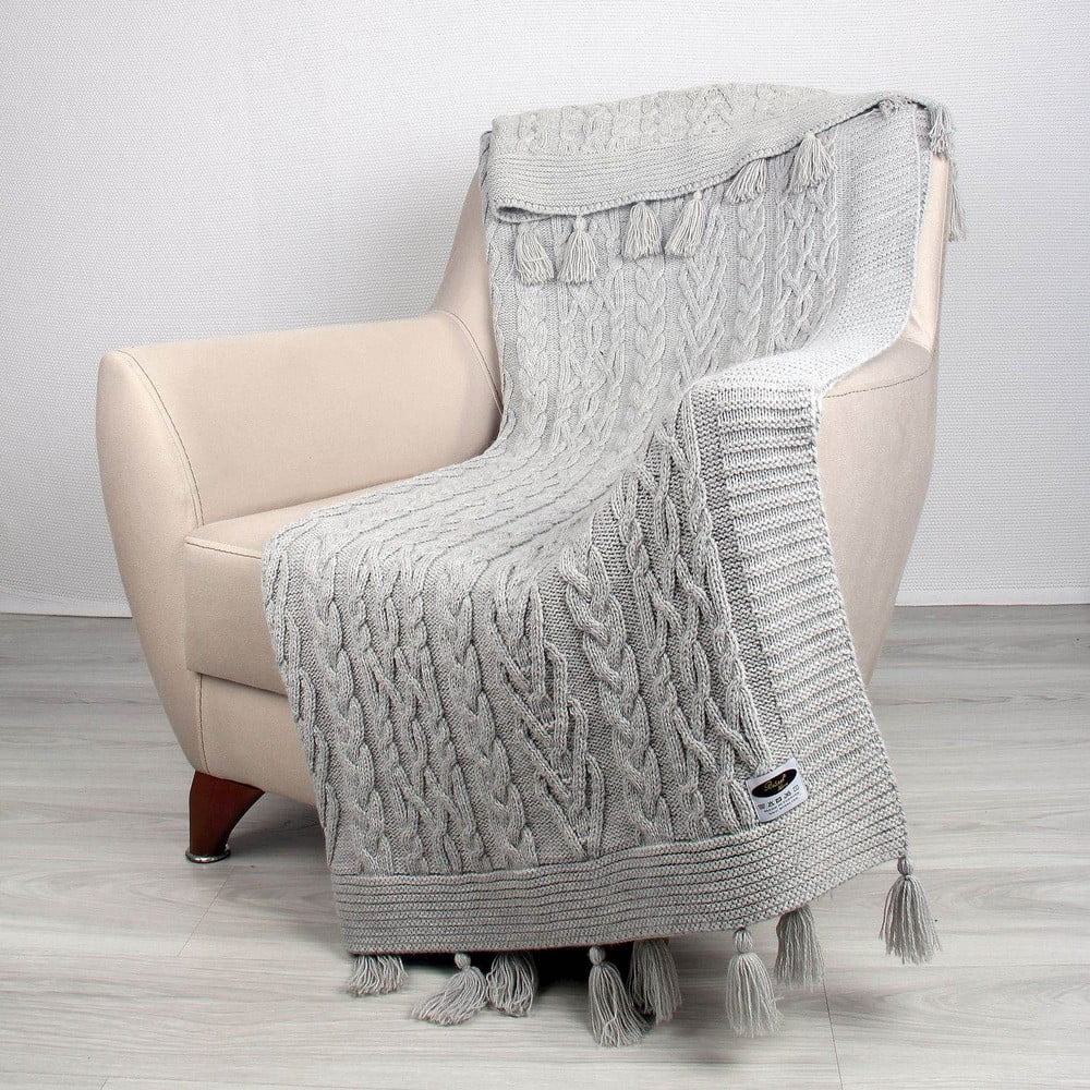 Sivá deka Tutu 170 × 130 cm