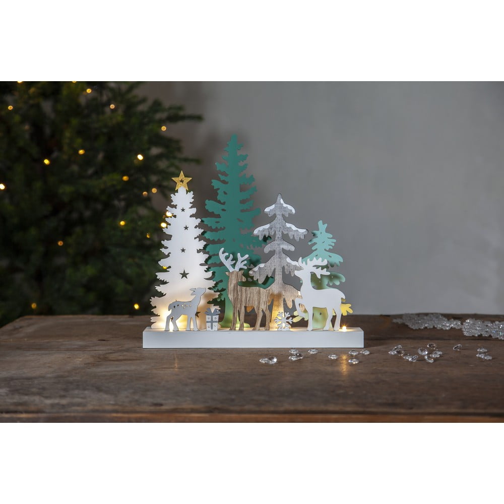 Vianočná svetelná LED dekorácia Star Trading Reinbek Forest dĺžka 30 cm