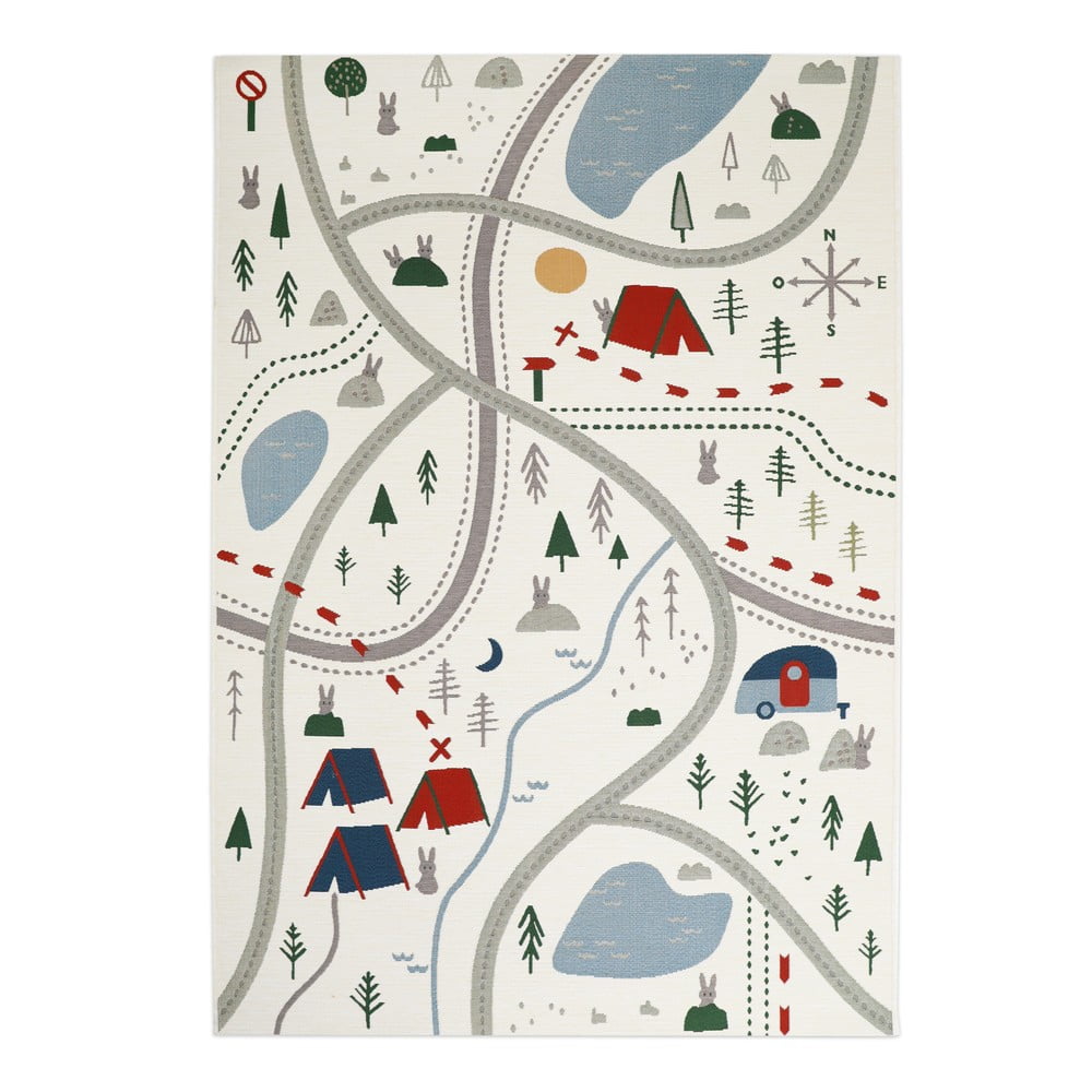 Detský koberec Nattiot Little Camper 123 x 180 cm