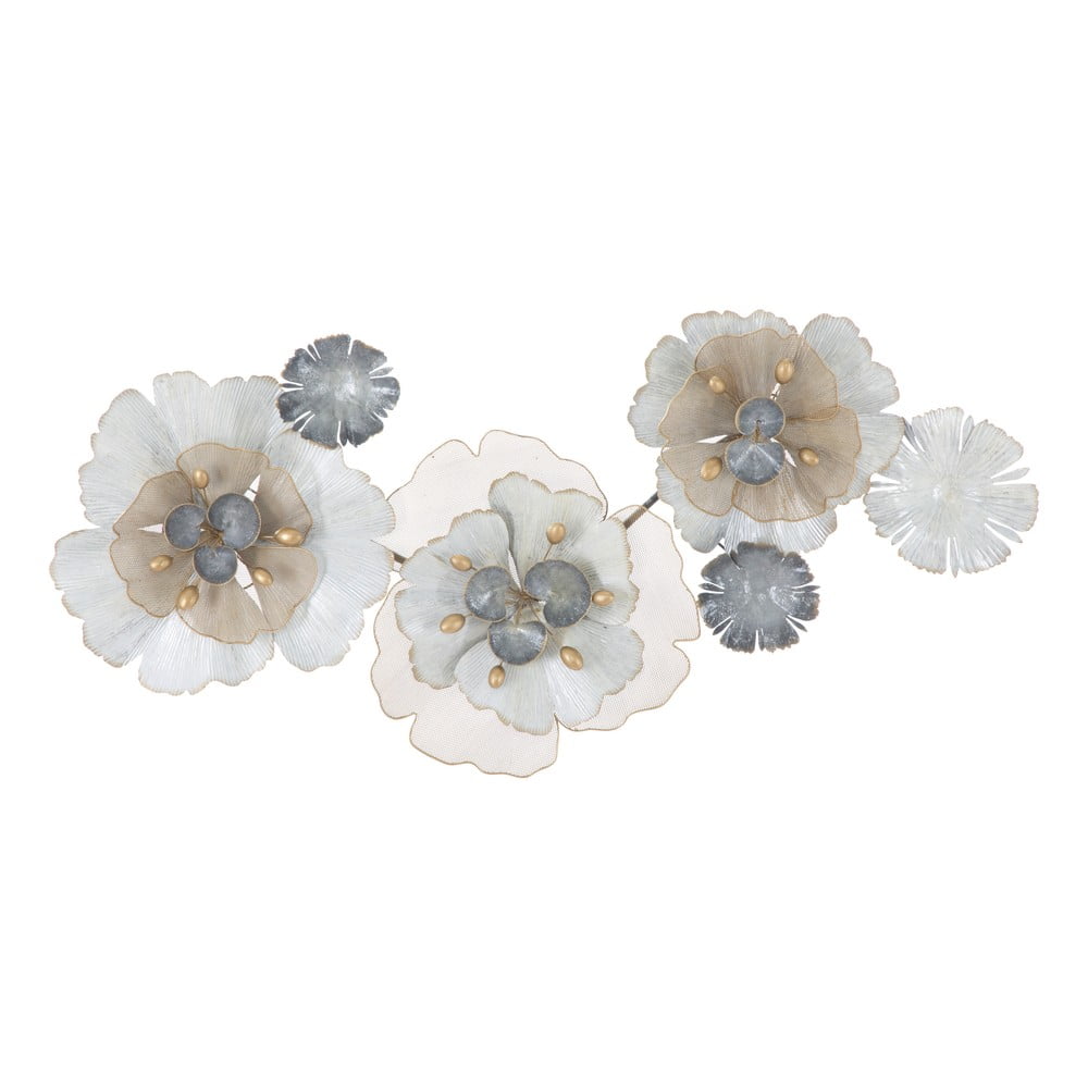 Nástenná kovová dekorácia Mauro Ferretti Flowery 119 × 60 cm