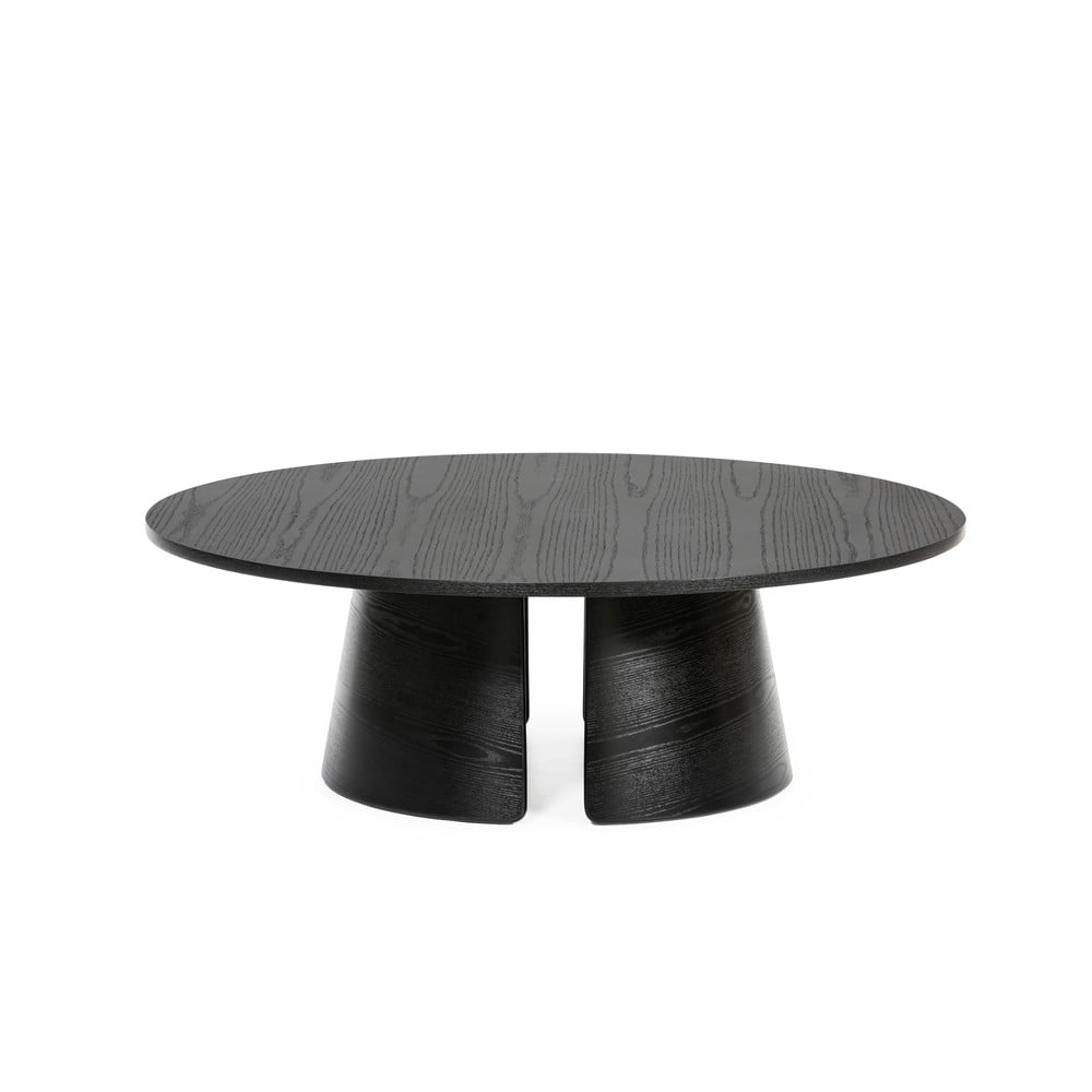 Čierny konferenčný stolík Teulat Cep ø 110 cm