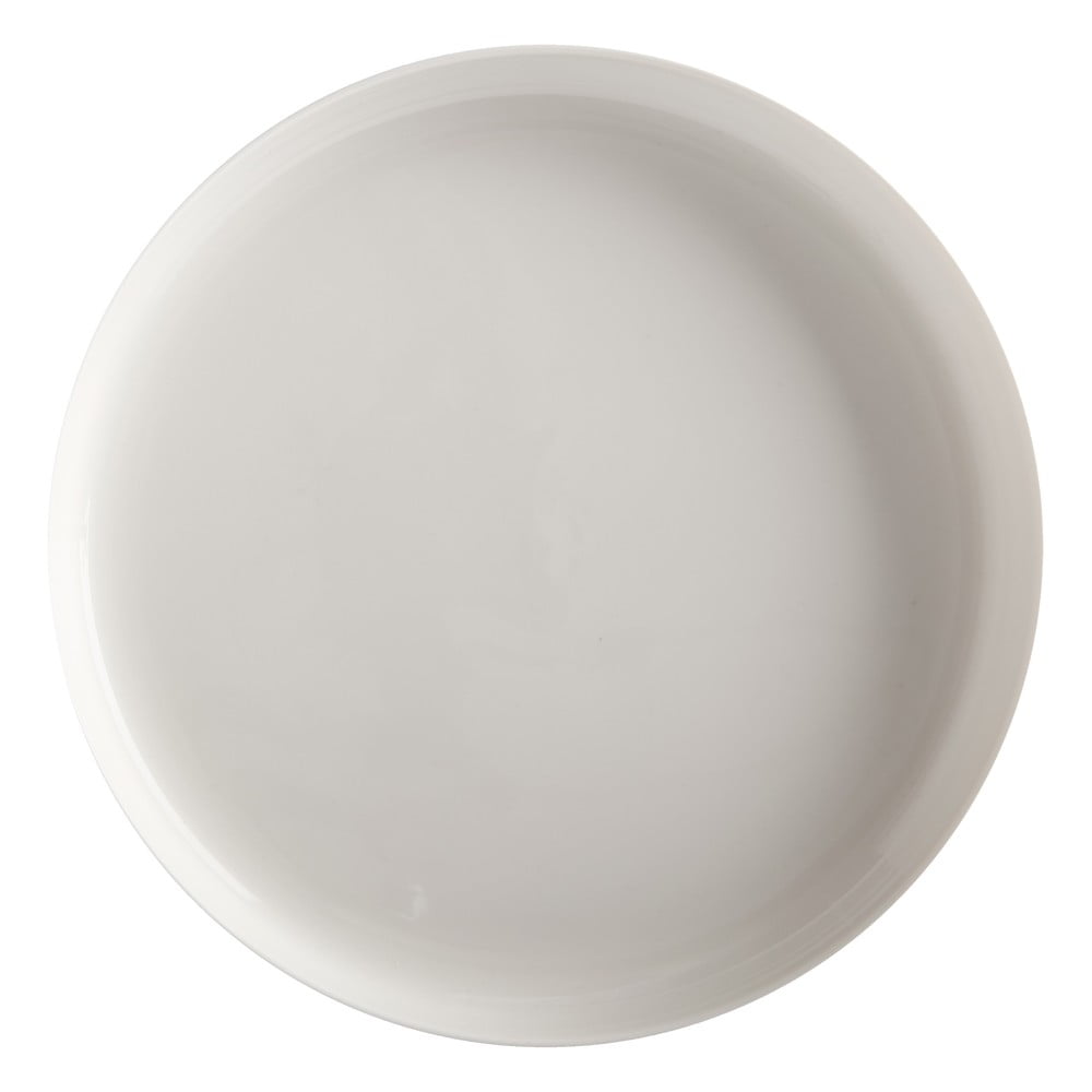 Biely porcelánový tanier so zvýšeným okrajom Maxwell  Williams Basic ø 28 cm