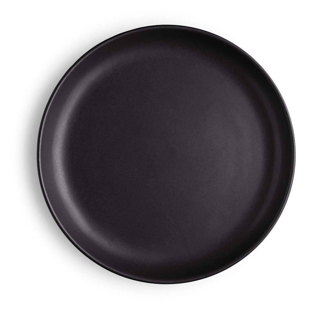 Čierny kameninový tanier Eva Solo Nordic 17 cm