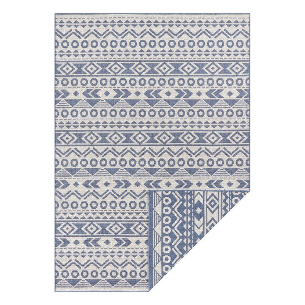 Modro-biely vonkajší koberec Ragami Roma 80 x 150 cm
