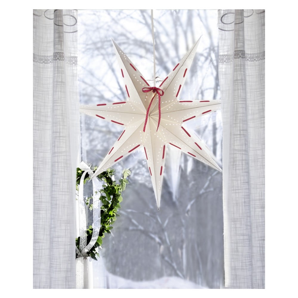 Biela vianočná svetelná dekorácia Star Trading Vira ø 60 cm