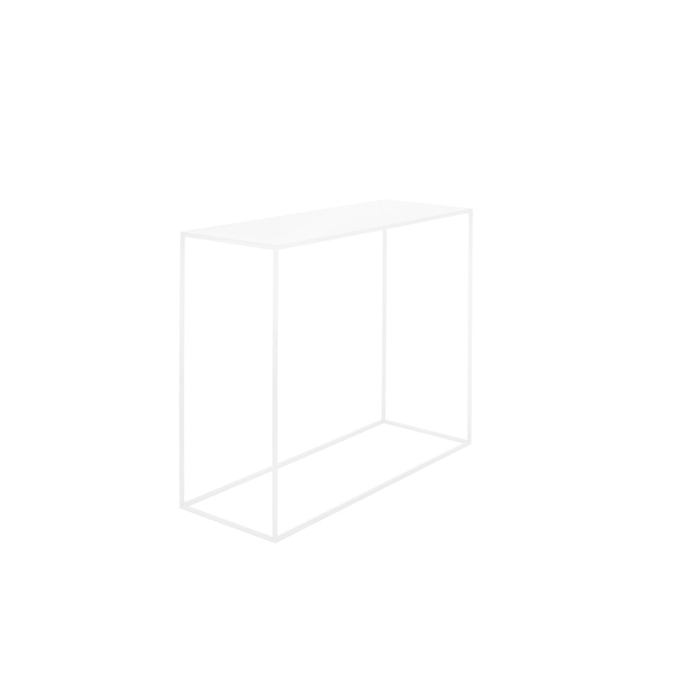 Biely konzolový kovový stôl Custom Form Tensio 100 x 35 cm