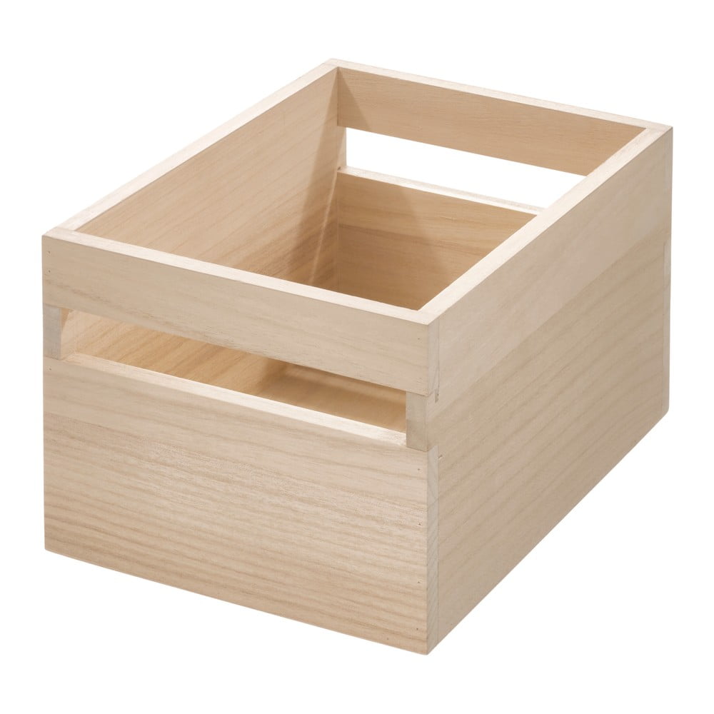Úložný box z dreva paulownia iDesign Eco Handled 19 x 254 cm