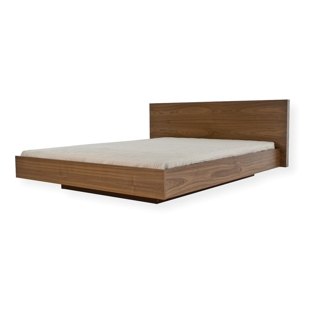 Hnedá posteľ TemaHome Float 180 × 200 cm