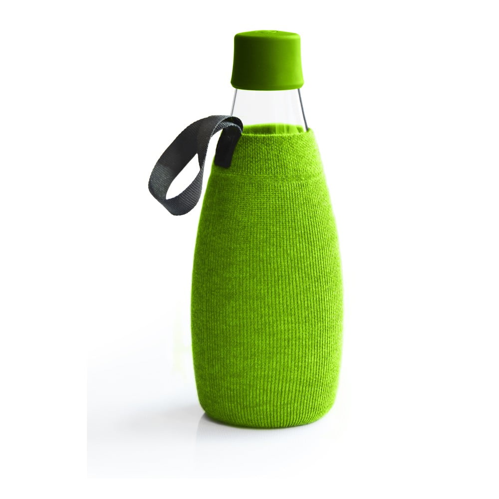 Zelený obal na sklenenú fľašu ReTap s doživotnou zárukou 800 ml