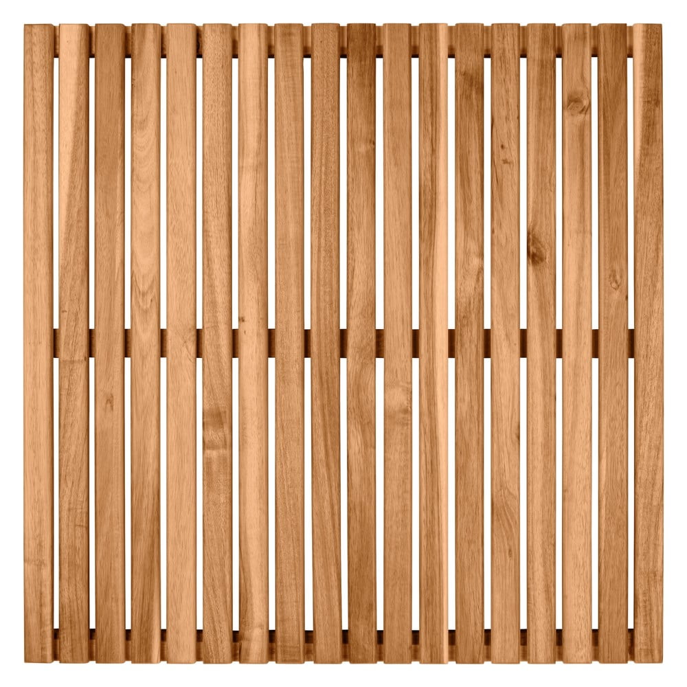 Kúpeľňová podložka z agátového dreva Wenko 55 x 55 cm