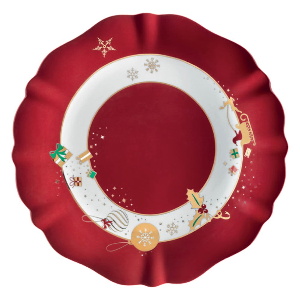 Porcelánový tanier s vianočným motívom Brandani Alleluia ⌀ 30 cm
