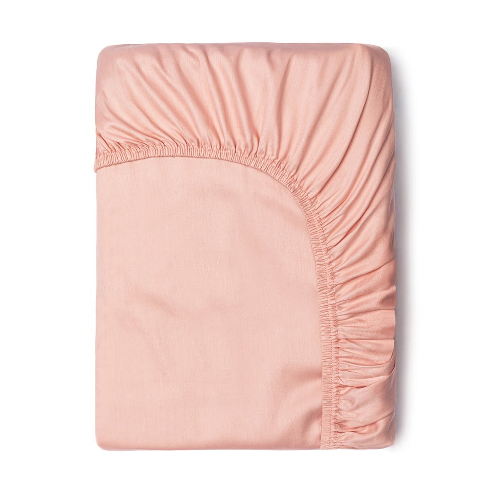 Ružová elastická plachta z bavlneného saténu HIP 160 x 200 cm