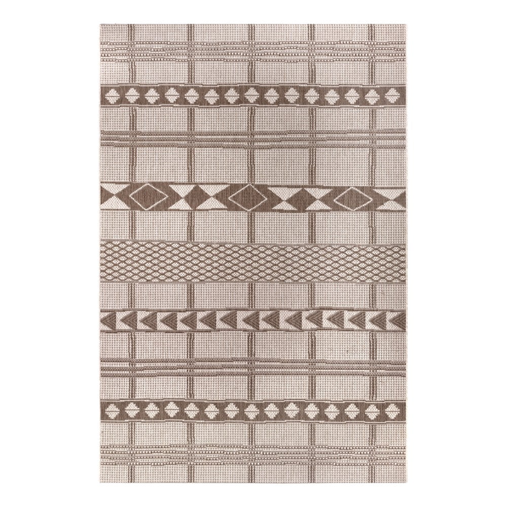 Hnedo-béžový vonkajší koberec Ragami Madrid 80 x 150 cm