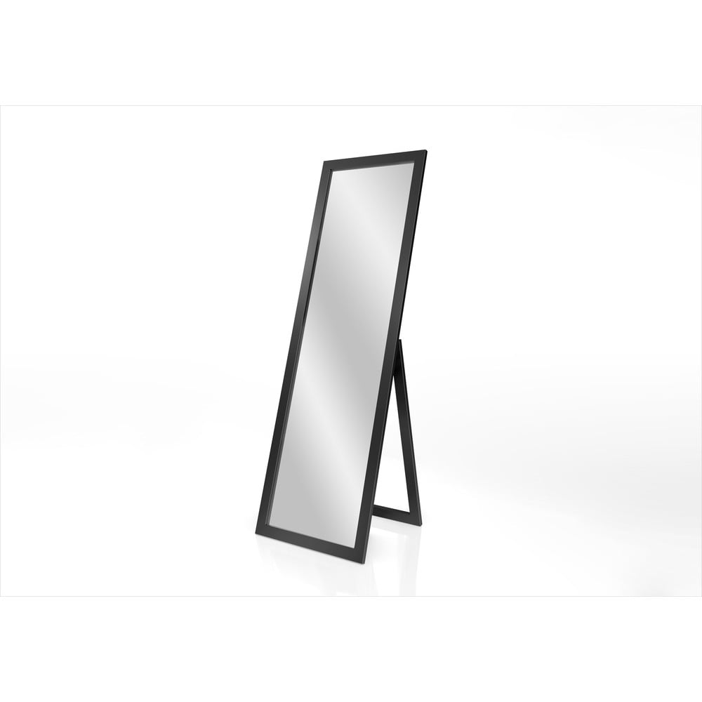 Stojacie zrkadlo v čiernom ráme Styler Sicilia 46 x 146 cm