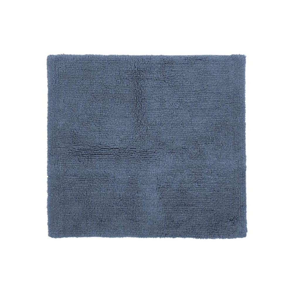 Modrá bavlnená kúpeľňová predložka Tiseco Home Studio Luca 60 x 60 cm