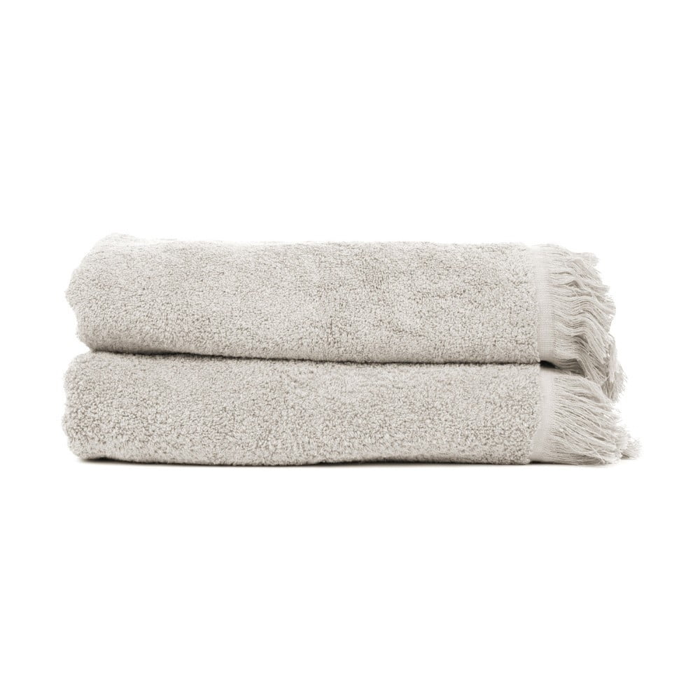 Súprava 2 béžových osušiek zo 100 bavlny Bonami Selection 70 × 140 cm