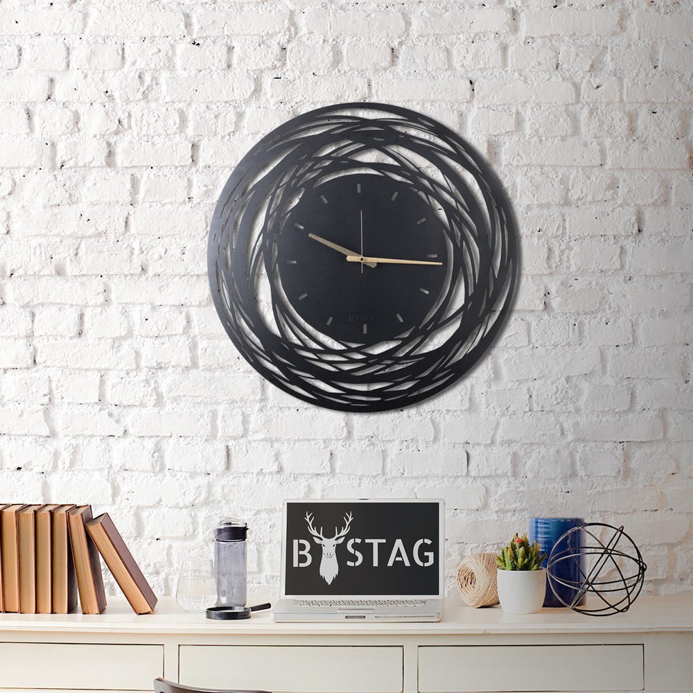 Nástenné kovové hodiny Ball 70 × 70 cm