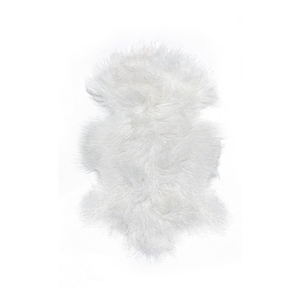 Biela kožušina z tibetskej ovce Bonami Selection 60 x 90 cm