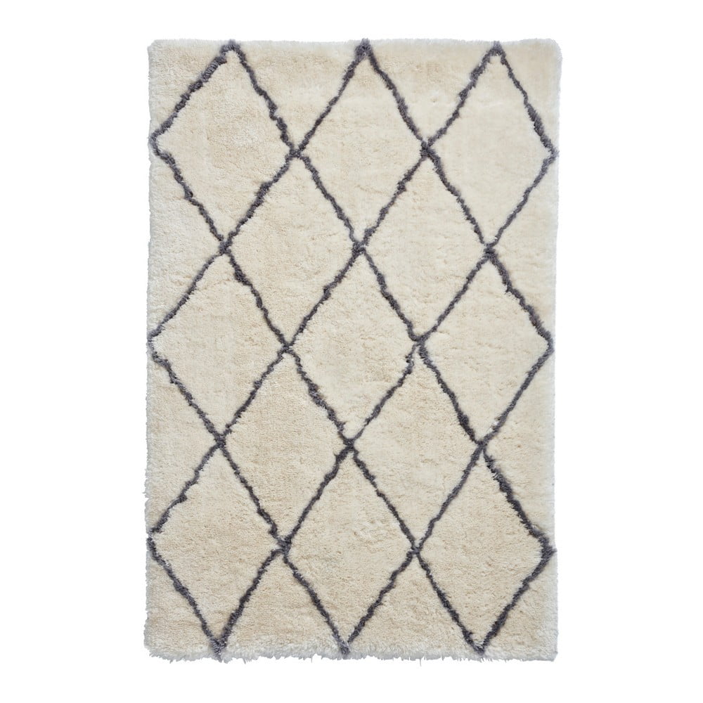 Béžovo-sivý ručne tuftovaný koberec Think Rugs Morocco Ivory  Grey 200 × 290 cm