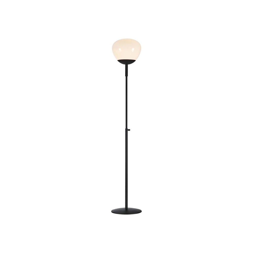 Čierna stojacia lampa Markslöjd Rise výška 151 cm