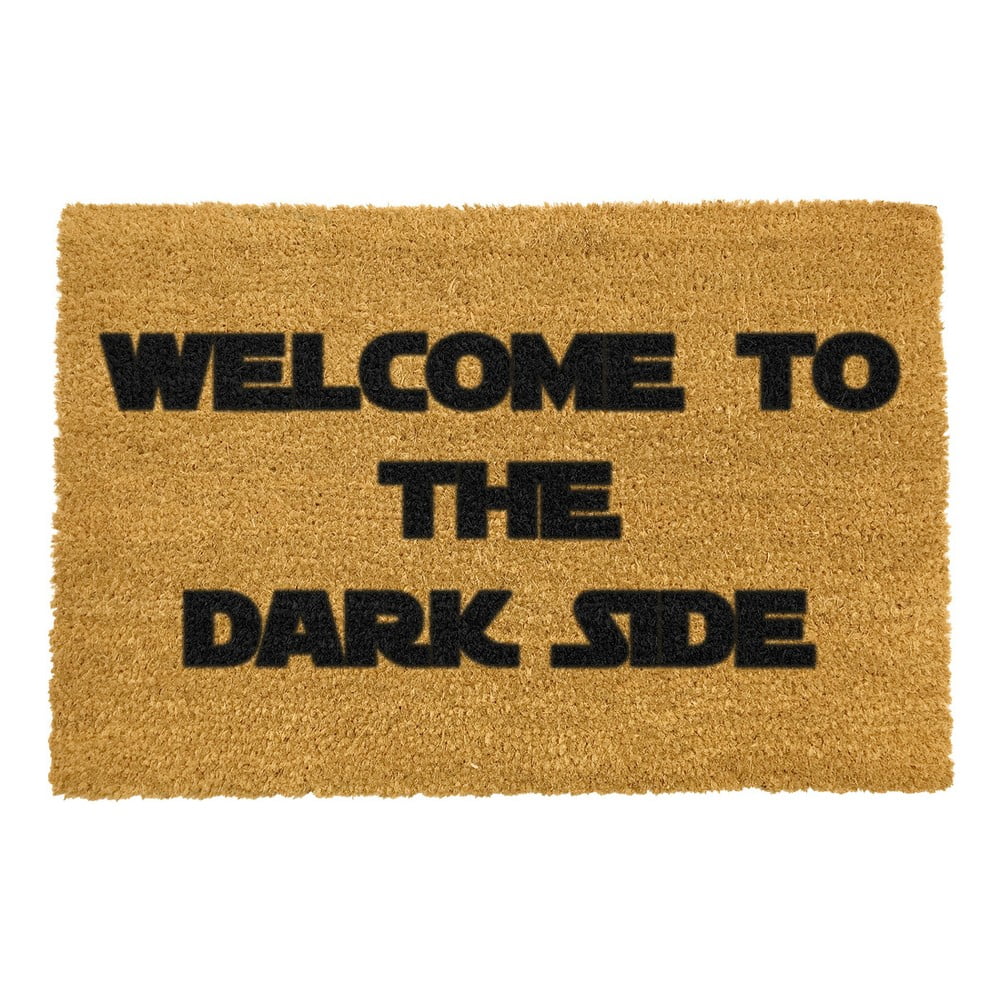 Rohožka z prírodného kokosového vlákna Artsy Doormats Welcome to the Darkside 40 x 60 cm