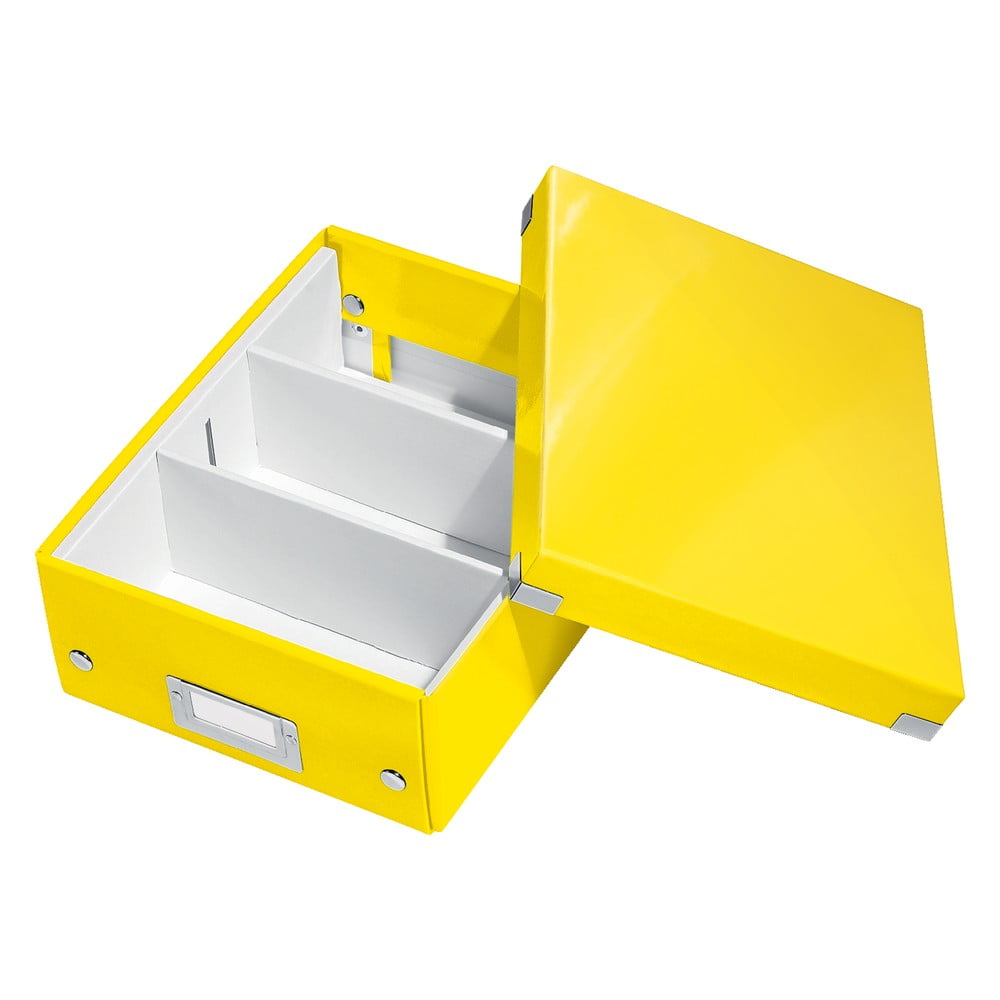Žltá škatuľa s organizérom Leitz Office dĺžka 28 cm