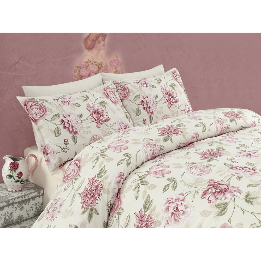 Ružové obliečky na dvojlôžko Care 200 × 220 cm