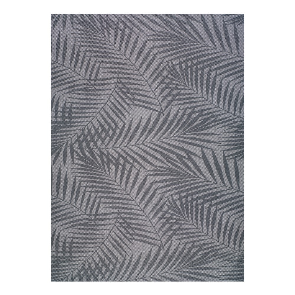 Sivý vonkajší koberec Universal Palm 140 x 200 cm