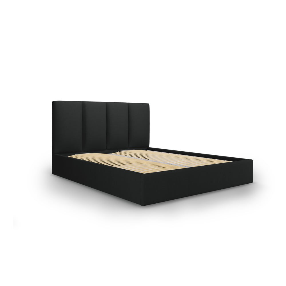 Čierna dvojlôžková posteľ Mazzini Beds Juniper 180 x 200 cm