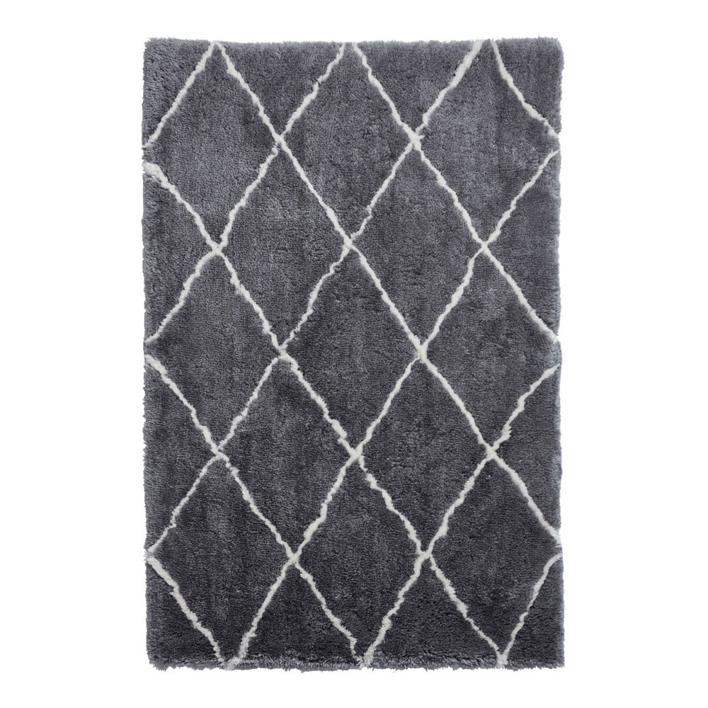 Sivo-krémový ručne tuftovaný koberec Think Rugs Morocco Grey  Cream 200 × 290 cm