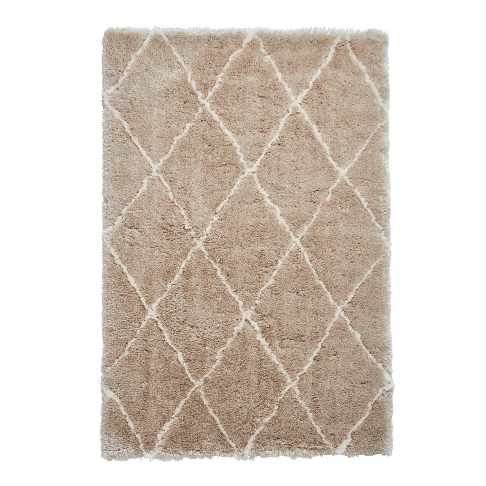 Béžovo-krémový ručne tuftovaný koberec Think Rugs Morocco Beige  Cream 200 × 290 cm