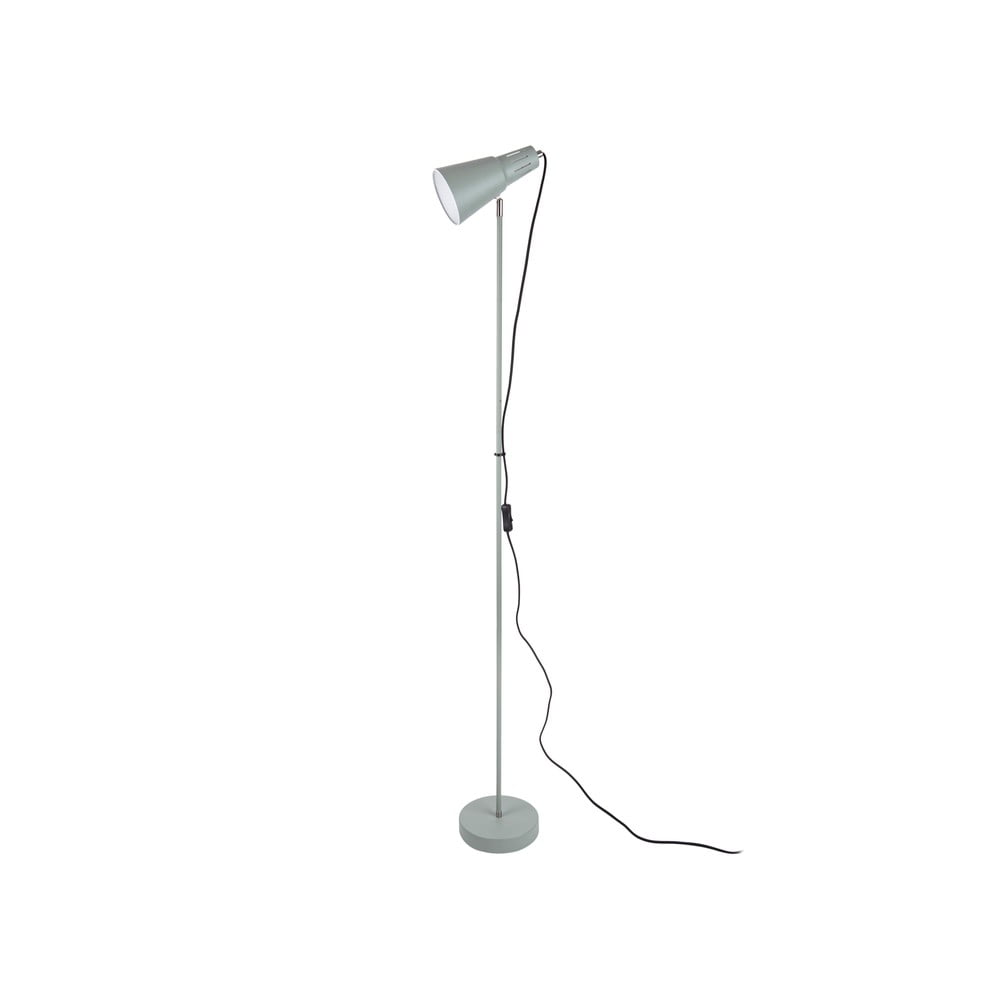 Sivozelená stojacia lampa Leitmotiv Mini Cone výška 1475 cm
