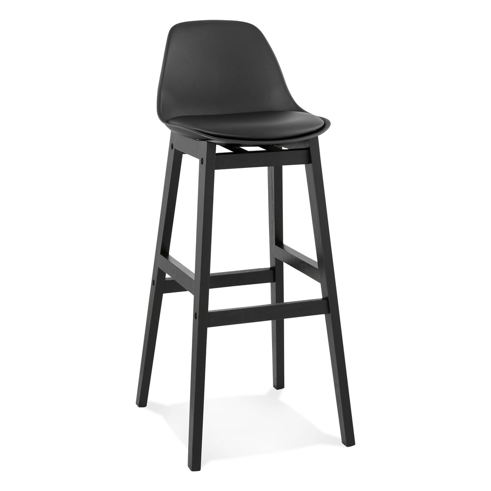 Čierna barová stolička Kokoon Turel výška sedu 79 cm